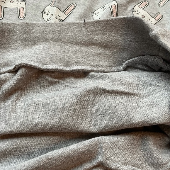 F21 Bunny Rabbit PJ Sweatshirt - Picture 5 of 8